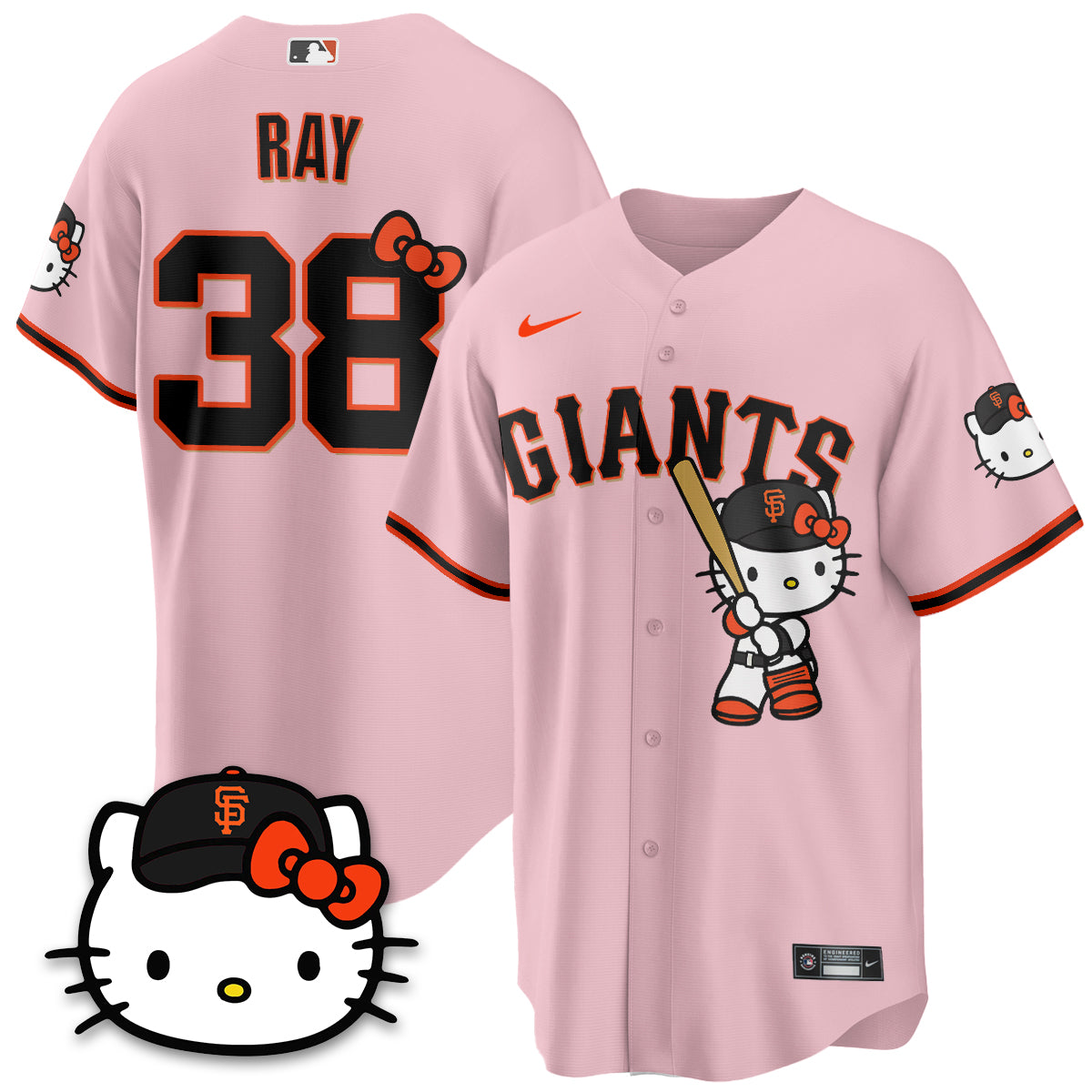San Francisco Giants x Meow KT Vapor Jersey - Stitched