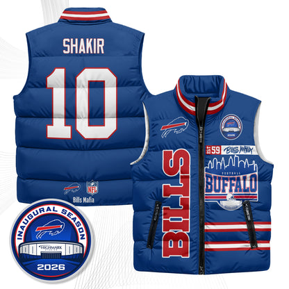 Buffalo Bills "Mafia" Edition Puffer Vest - Printed