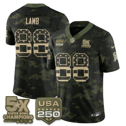 DAL 2026 Salute to Service Edition Vapor Jersey V2- Stitched