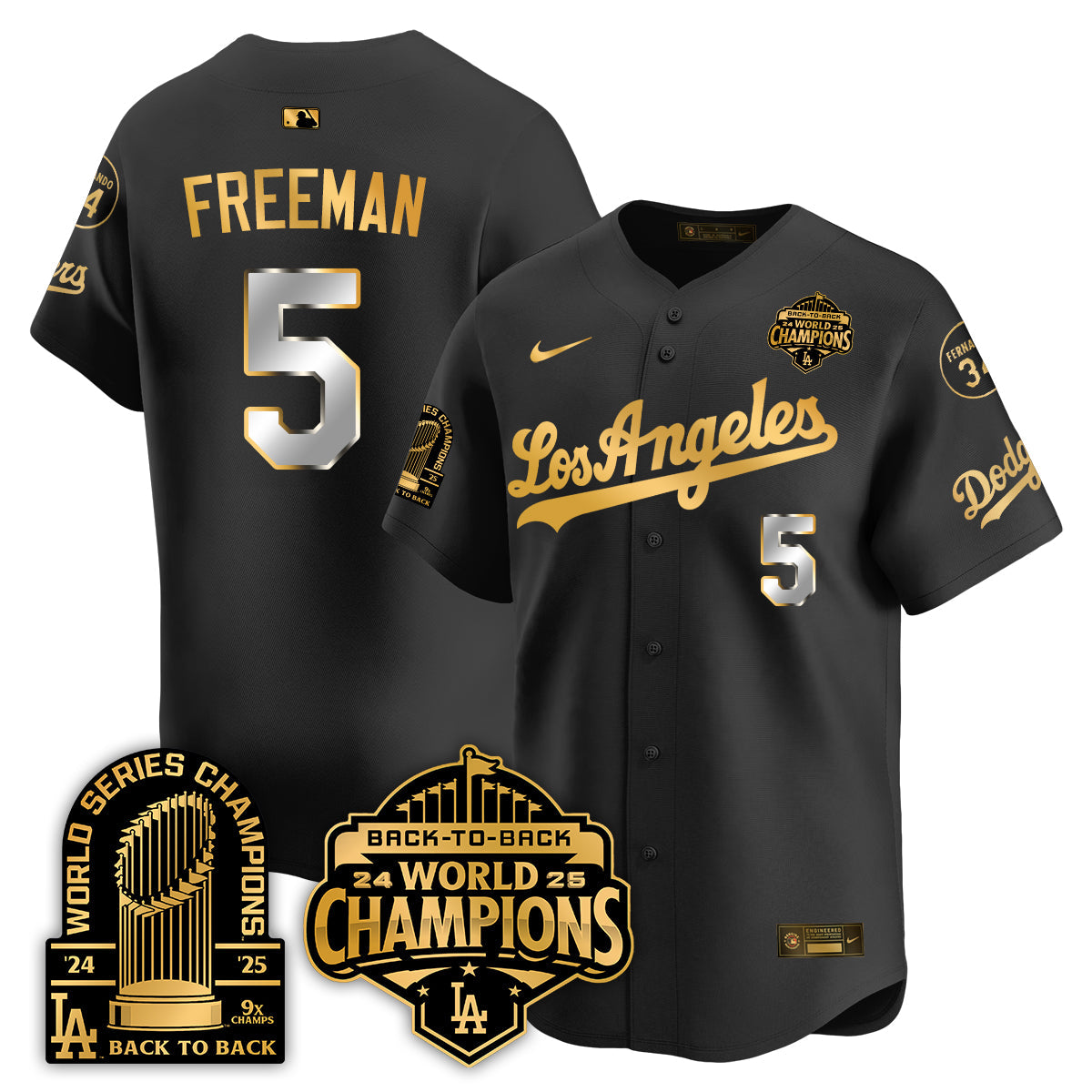 LAD Alternate  Vapor Limited Jersey - 9x Champs - All Stitched
