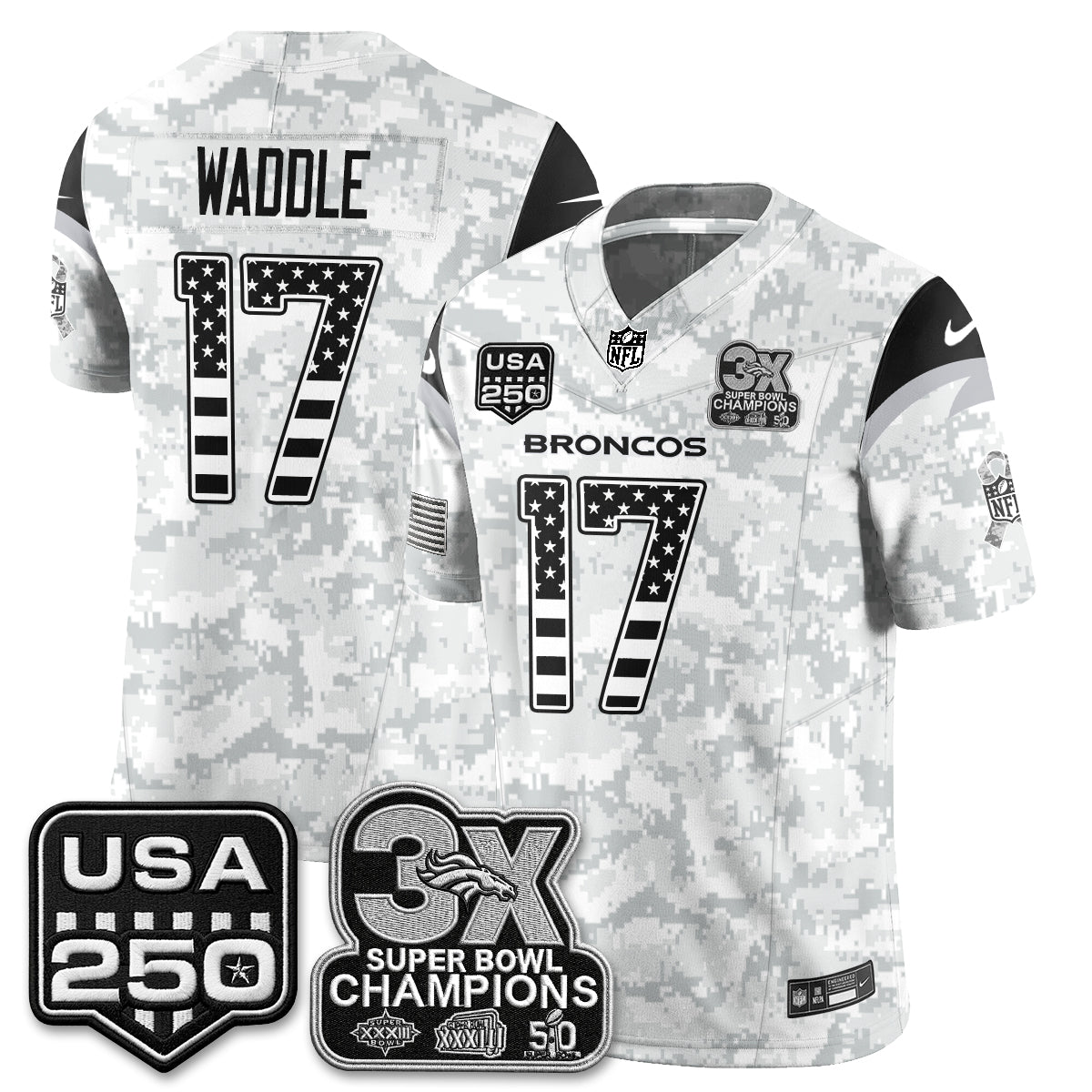 Denver Broncos 2026 Salute to Service Edition Vapor Jersey - Stitched
