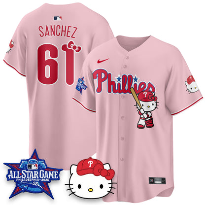 Philadelphia Phillies x Meow Kitty Vapor Limited Jersey V2- Stitched