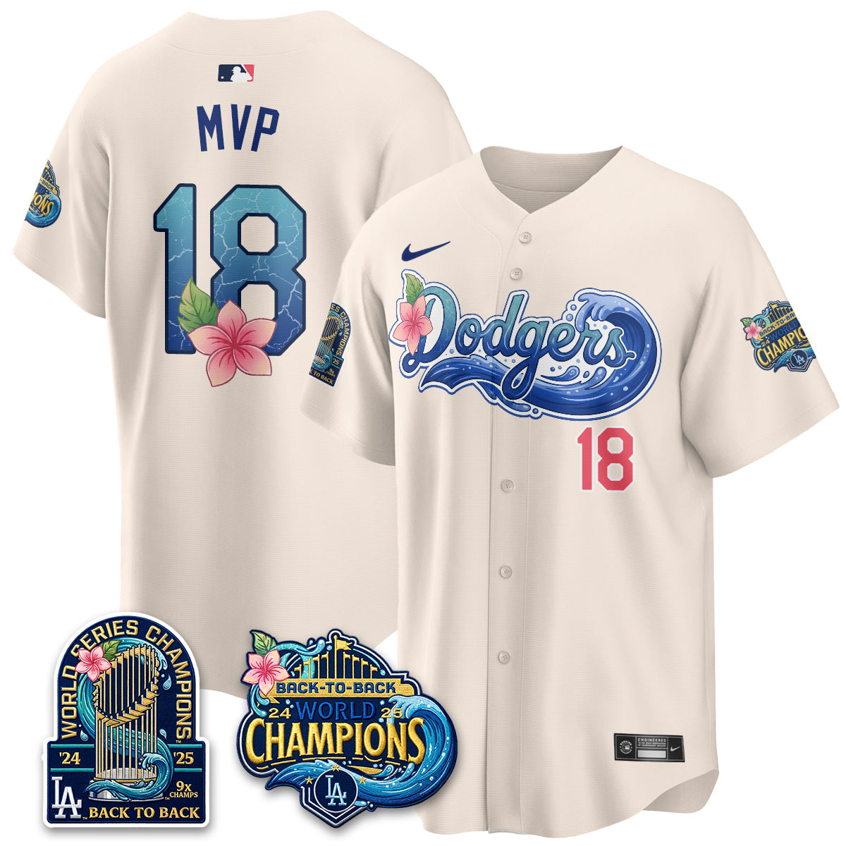 LAD Coastal Vapor Hawaiian Jersey - All Stitched