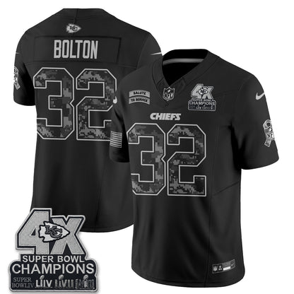 Kansas City Chiefs 2026 Salute to Service Vapor Jersey V2- Stitched