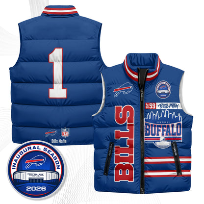 Buffalo Bills "Mafia" Edition Puffer Vest - Printed