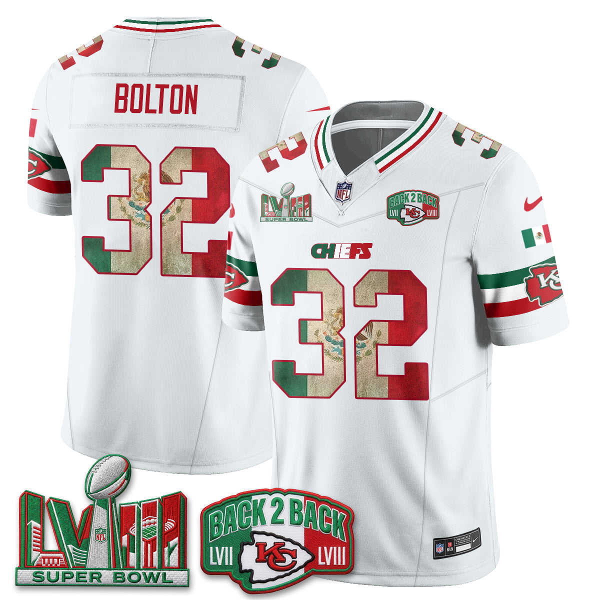 KC Mexico Edition Vapor Jersey - Stitched