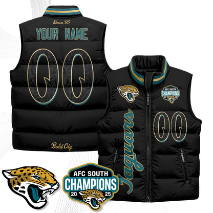 Jacksonville Jaguars 2026 Rivalries Custom Puffer Vest - Printed