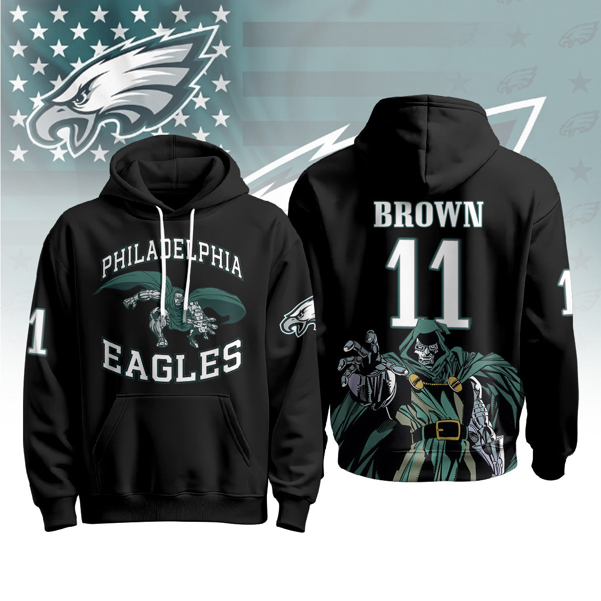 PHI x Green Cape Villain Edition Pullover Hoodie - Printed