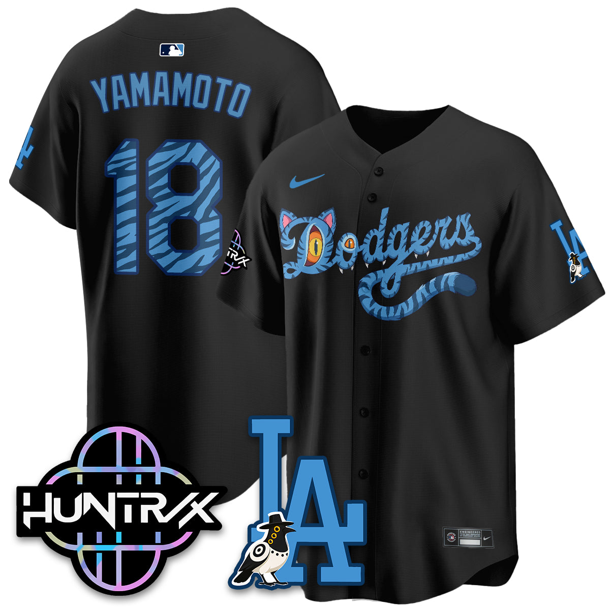 Los Angeles Dodgers x K-Pop Demon Hunters 2026 Vapor Jersey - Stitched