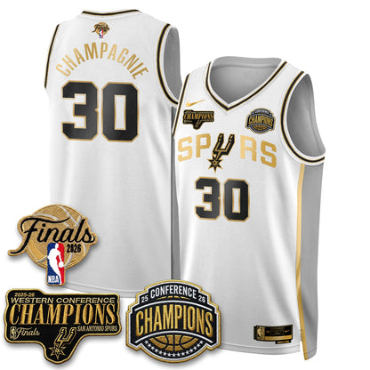 SAS 2026 NBA Western Conference Champions Vapor Special Edition Jersey - Stitched (1)