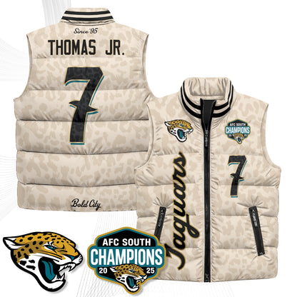 Jacksonville Jaguars 2026 Rivalries Puffer Vest - Printed