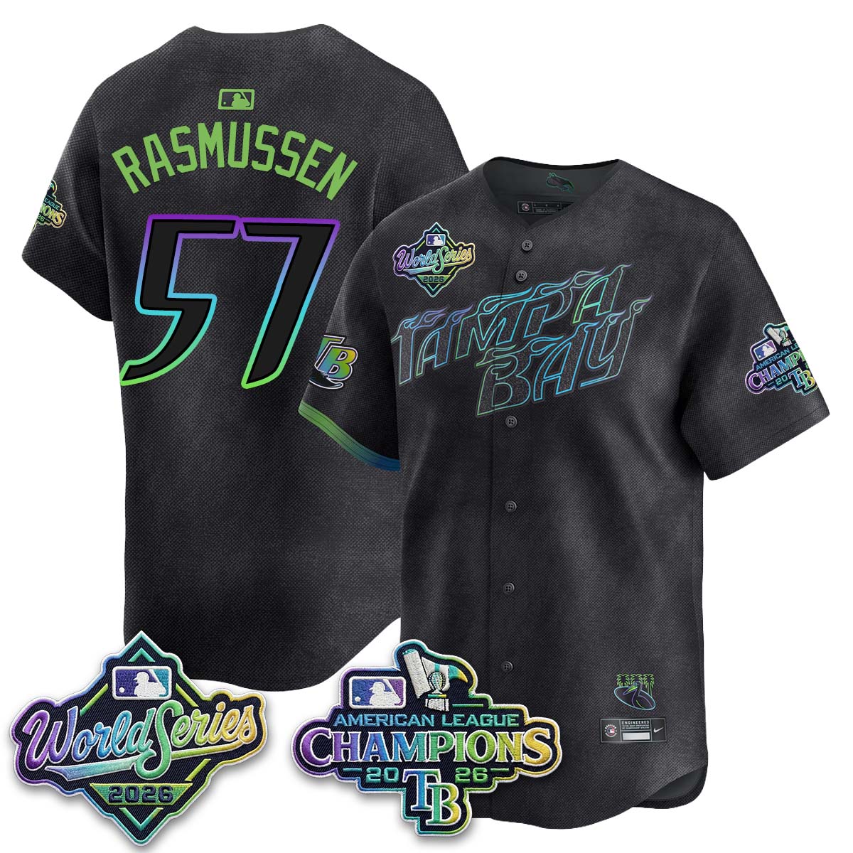 TB WS26 & AL Champions Throwback Jersey - Stitched