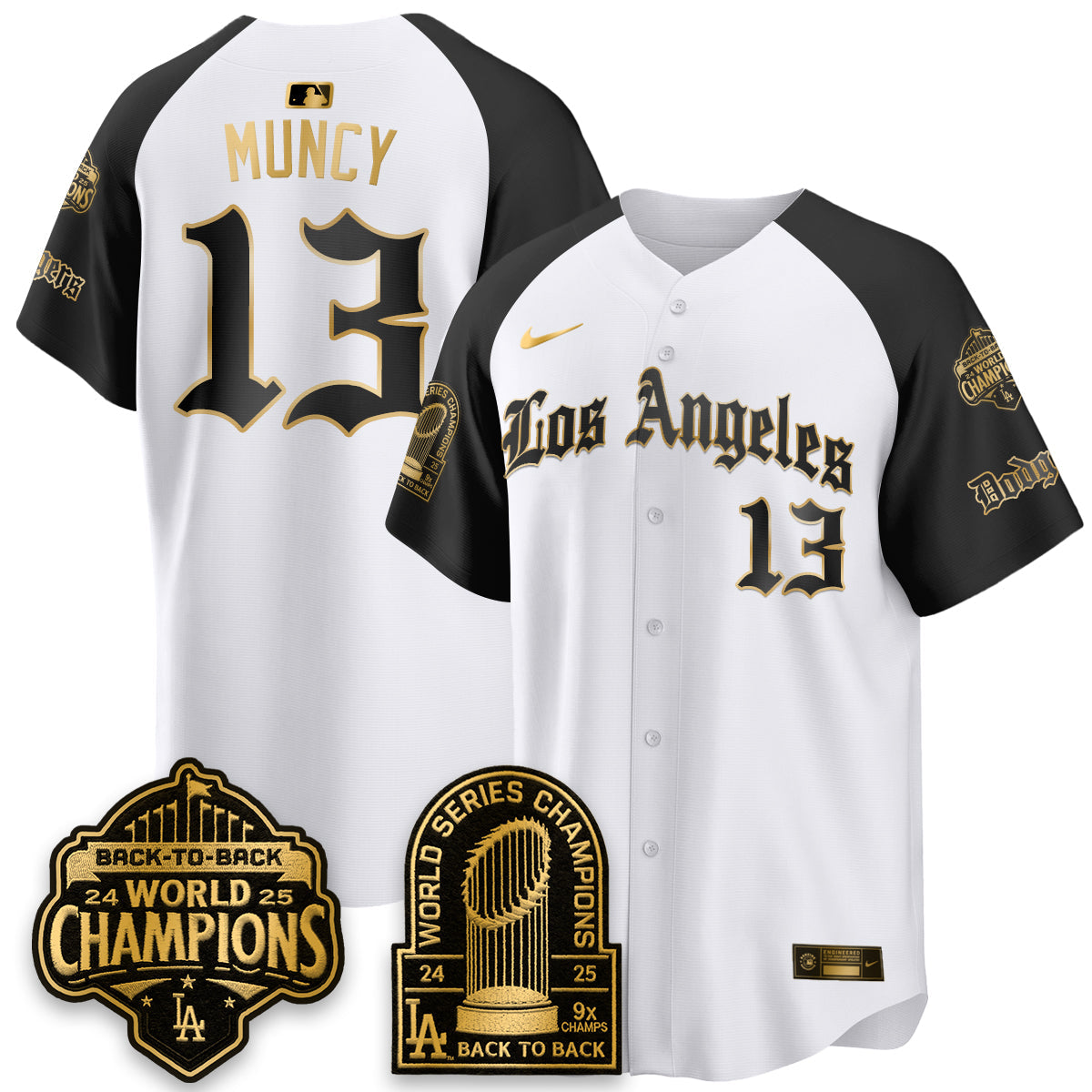 LAD WS Champions Back 2 Back Patch Vapor Premier Limited Gothic Gold Edition Jersey - All Stitched