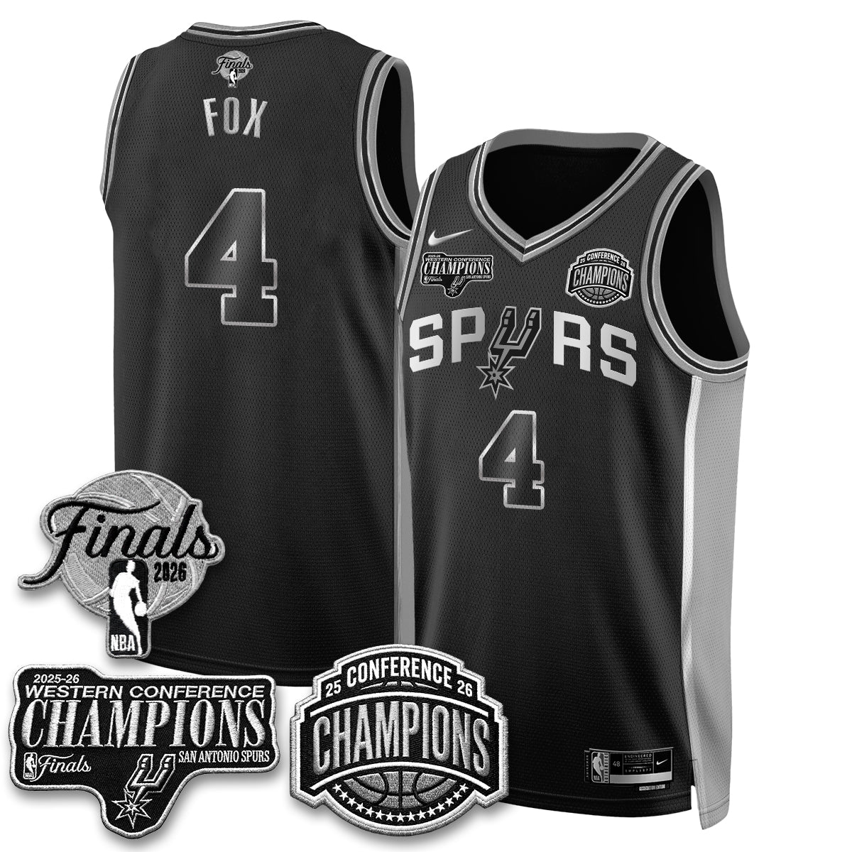 SAS 2026 NBA Western Conference Champions Vapor Special Edition Jersey - Stitched (1)