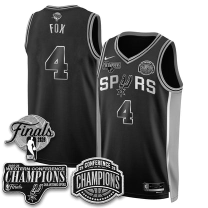 SAS 2026 NBA Western Conference Champions Vapor Special Edition Jersey - Stitched (1)