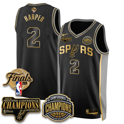 SAS 2026 NBA Western Conference Champions Vapor Special Edition Jersey - Stitched (1)