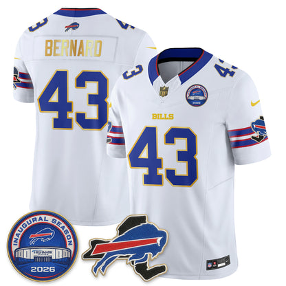 BUF 2026 Royal Gold Trim Edition Vapor Jersey - Stitched