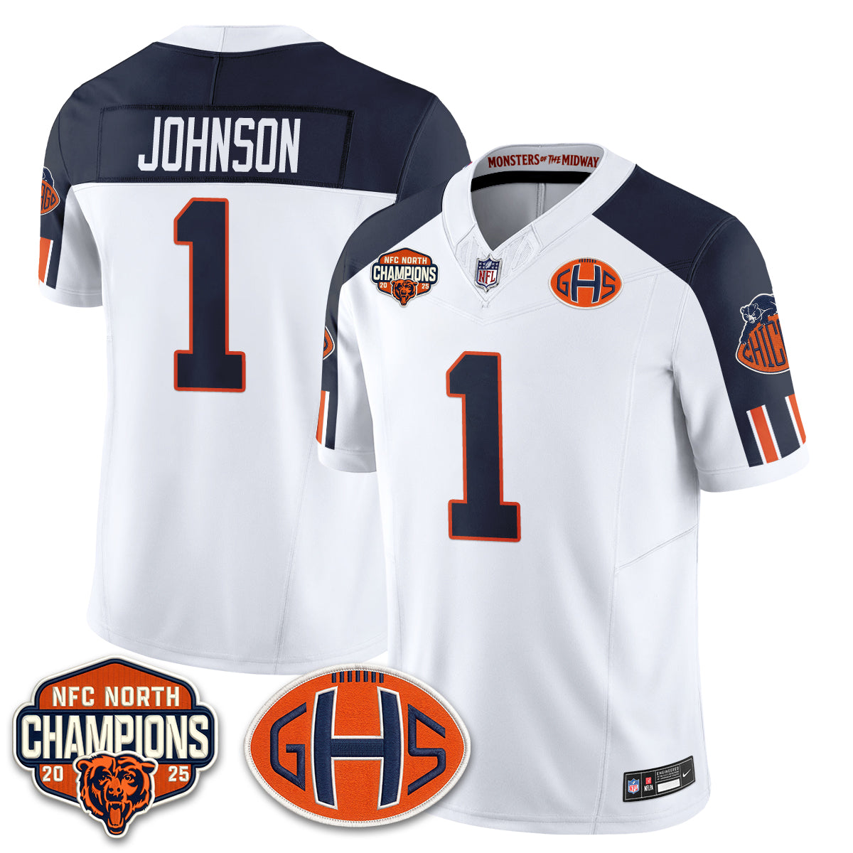 CHI 2026 Rivalries Split Edition Vapor Jersey - Stitched
