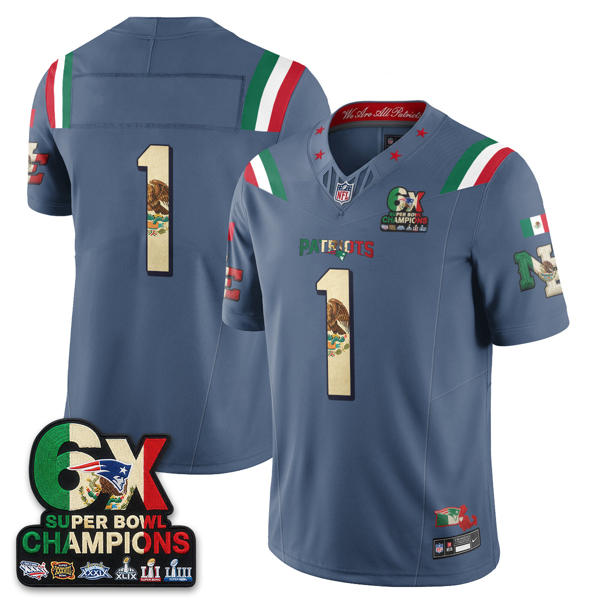 NE Mexico Edition Vapor Jersey - Stitched