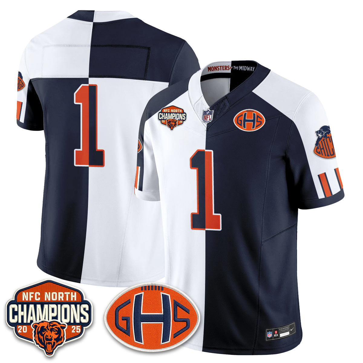 CHI 2026 Rivalries Split Edition Vapor Jersey - Stitched