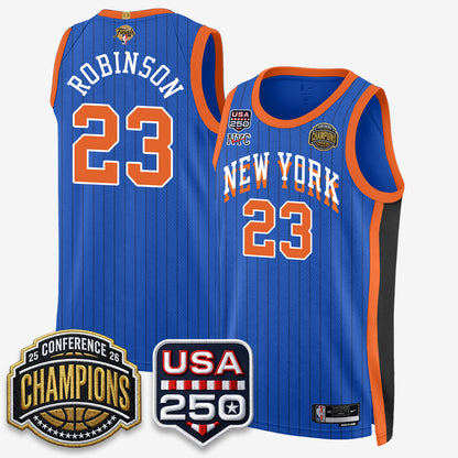 New York Knicks 2026 NBA Eastern Conference Champions City Edition Jersey V2- Stitched