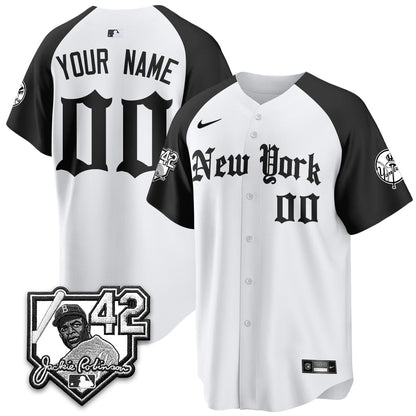 NYY 2026 Jackie Robinson Day Gothic Vapor Custom Limited Jersey - All Stitched