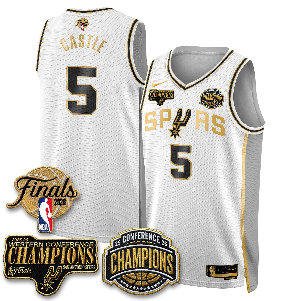 SAS 2026 NBA Western Conference Champions Vapor Special Edition Jersey - Stitched (1)