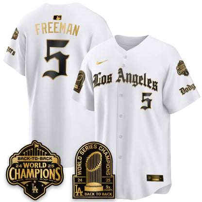 LAD WS Champions Back 2 Back Patch Vapor Premier Limited Gothic Gold Edition Jersey - All Stitched