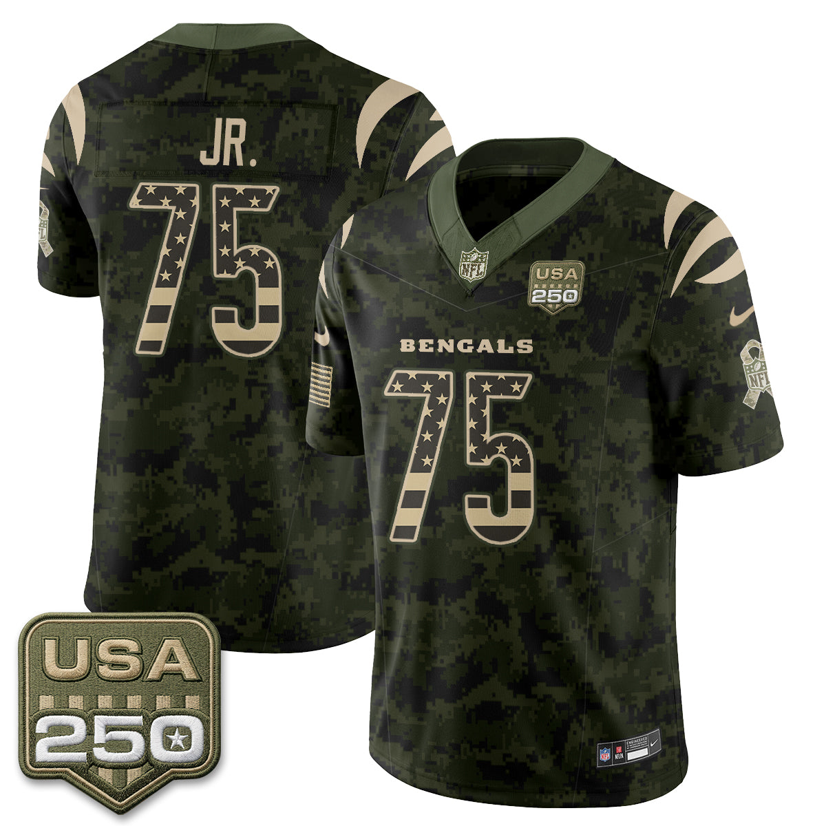 CIN 2026 Salute to Service Vapor Jersey - Stitched