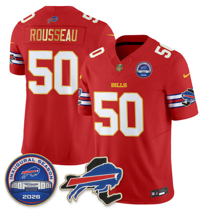 BUF 2026 Royal Gold Trim Edition Vapor Jersey - Stitched