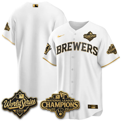 Milwaukee Brewers 2026 NL Champions Vapor Jersey - Stitched