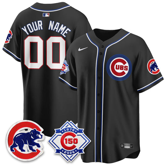 CHC 150th Anniversary Black Out Style Vapor Premier Limited Custom Jersey - Stitched