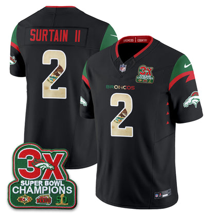 DEN 3X Champs Mexico Edition Vapor Jersey - Stitched