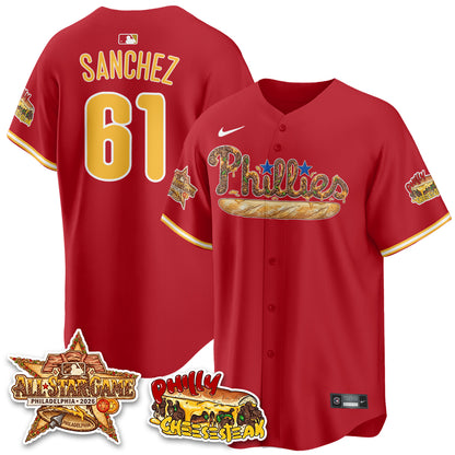 Philadelphia Phillies Cheesesteak Edition Vapor Limited Jersey - Stitched