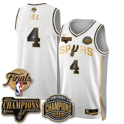 SAS 2026 NBA Western Conference Champions Vapor Special Edition Jersey - Stitched (1)
