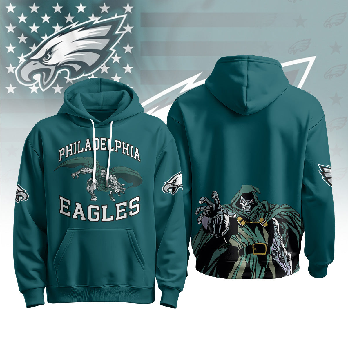 PHI x Green Cape Villain Edition Pullover Hoodie - Printed