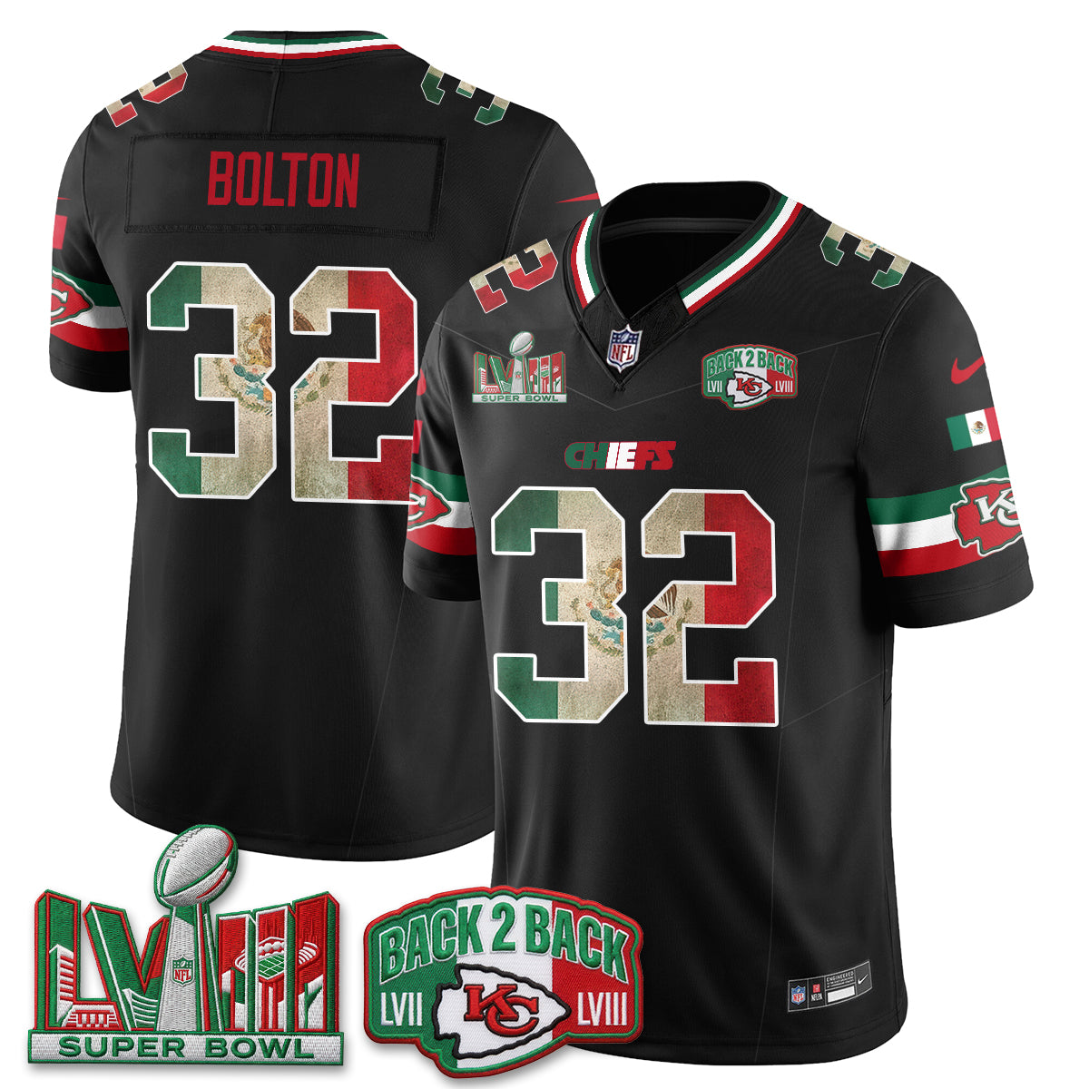 KC Mexico Edition Vapor Jersey - Stitched