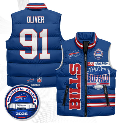 Buffalo Bills "Mafia" Edition Puffer Vest - Printed