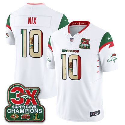 DEN 3X Champs Mexico Edition Vapor Jersey - Stitched