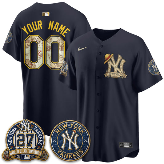 NYY x OP Japanese Cartoon Limited Custom Jersey -  Stitched