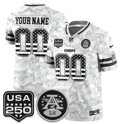 KC 2026 Salute to Service Vapor Custom Jersey - Stitched