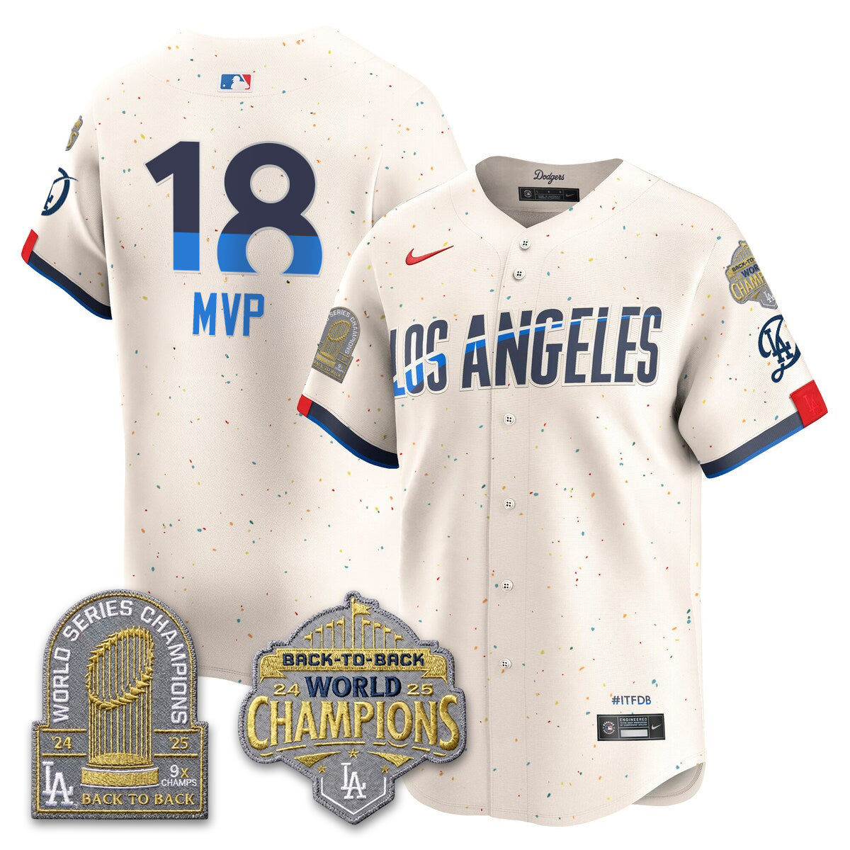 LAD Gold Collection Limited Gold Jersey - 9x & B2B Champs - All Stitched