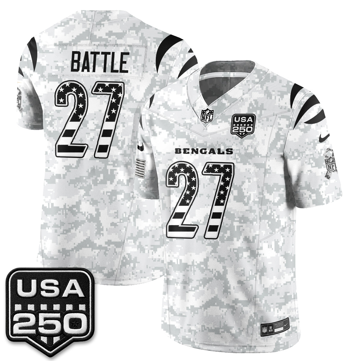 CIN 2026 Salute to Service Vapor Jersey - Stitched