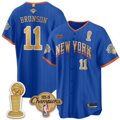 NYK Champions Night Baseball City 25/26 Jersey - Stitched