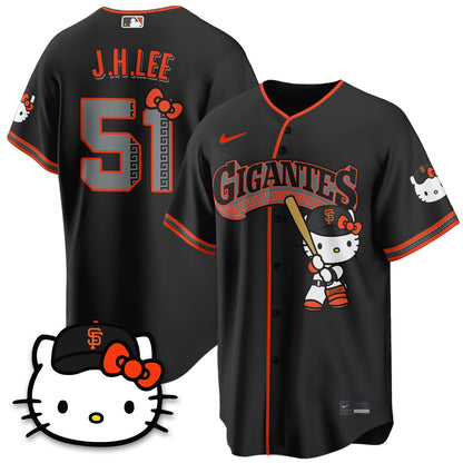 San Francisco Giants x Meow KT Vapor Jersey - Stitched