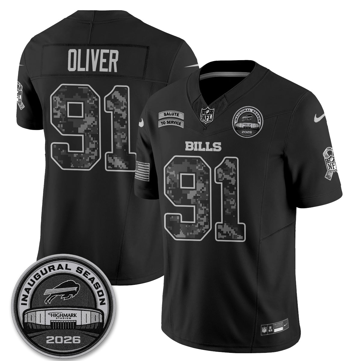 BUF 2026 Salute to Service Edition Vapor Jersey V2- Stitched