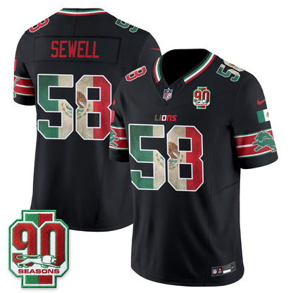 DET Mexico Edition Vapor Jersey - Stitched
