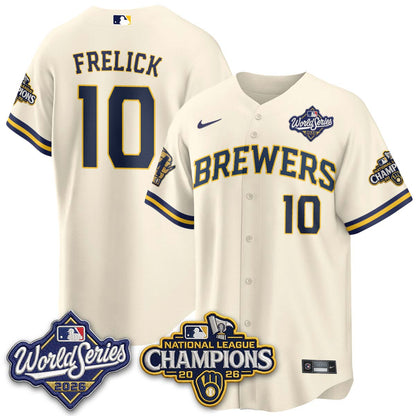 Milwaukee Brewers 2026 NL Champions Vapor Jersey - Stitched