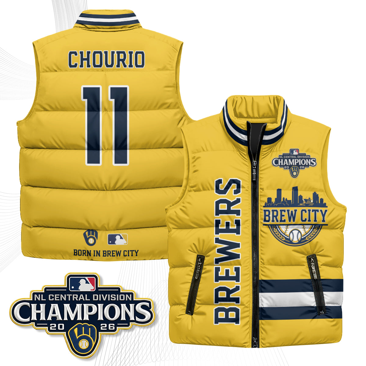 MIL "Brew City" Puffer Vest - Printed V3
