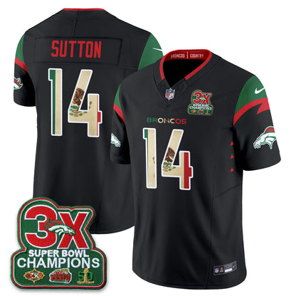 DEN 3X Champs Mexico Edition Vapor Jersey - Stitched